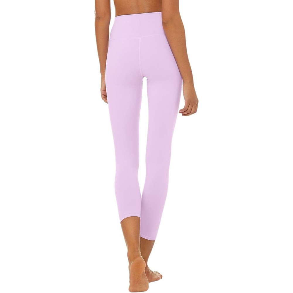 ALOyoga 7/8 High Waist Aurbrush Lavender/Ultraviolet Leggings size small
